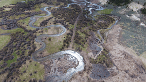 French Creek underwent stream restoration to introduce meaders and enhance habitat. 